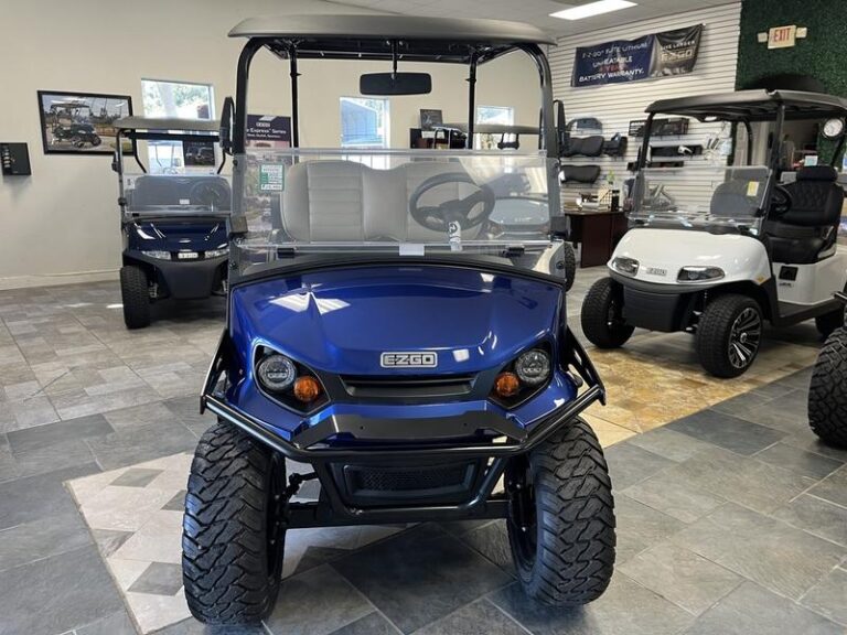 2023 E-Z-GO Express™ S4 ELiTE™ Lithium Electric Blue - Golf Carts For Sale