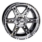 14″ RX187 Black / Machined Golf Cart Wheel – RHOX® - Golf Carts Canada