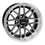 14″ RX281 Black / Machined Golf Cart Wheel – RHOX® - Golf Carts Canada