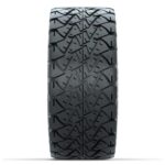 14″ Specter Black/Machined Golf Cart Wheels and 22×10-14 GTW Timberwolf Tires – Set of 4 - Image 2