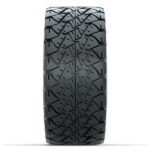 14″ Tempest Black/Machined Golf Cart Wheels and 22×10-14 GTW Timberwolf Tires – Set of 4 - Image 2