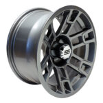 14″ RX391 Gunmetal Gray Golf Cart Wheel – RHOX® - Image 3