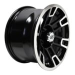 14″ RX391 Black / Machined Golf Cart Wheel – RHOX® - Image 2