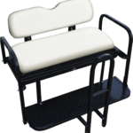 SGC NOMAD Golf Cart Rear Flip Seat Kit | Yamaha G29/Drive Pure White - Golf Carts Canada